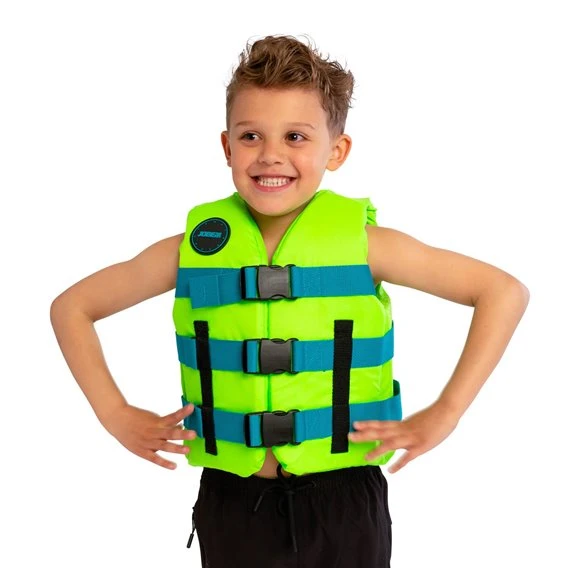 Jobe Nylon Life Vest Kids Kinder Schwimmweste Lime Green 3 Jobe Nylon Life Vest Kids Kinder Schwimmweste Lime Green