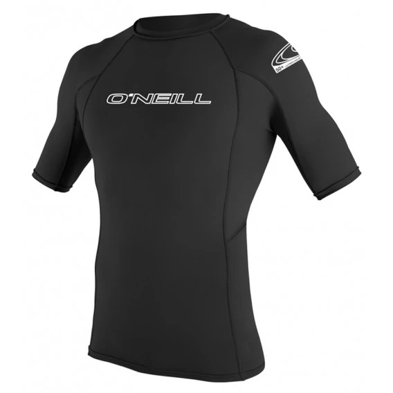 ONeill Basic Skins S/S Crew Herren Rashguard Shortsleeve Black 3 ONeill Basic Skins S/S Crew Herren Rashguard Shortsleeve Black