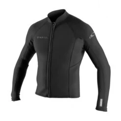 ONeill Reactor II 1.5 Mm Front Zip Jacket Herren Neopren Oberteil Schwarz