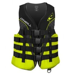 ONeill Superlite 50N CE Vest Herren Schwimmweste Black-Lime-Smoke