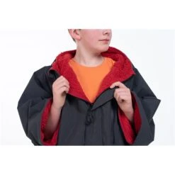 Red Paddle Original Pro Change Jacket Kinder Umkleide-Mantel Warm & Wasserdicht Kurzarm Grey -Wassersportbekleidung Geschäft red paddle original pro change jacket kinder umkleide mantel warm wasserdicht kurzarm grey 4